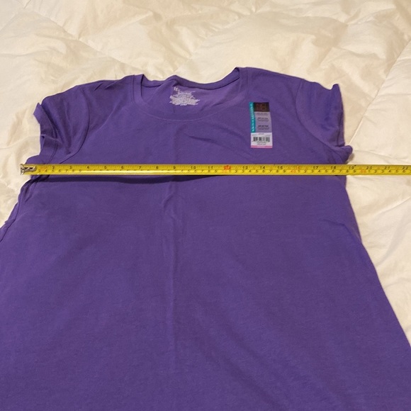 NWOT No Boundaries 1-White Tank Top and 1 Purple lightweight Purple T-Shirt - Picture 4 of 5